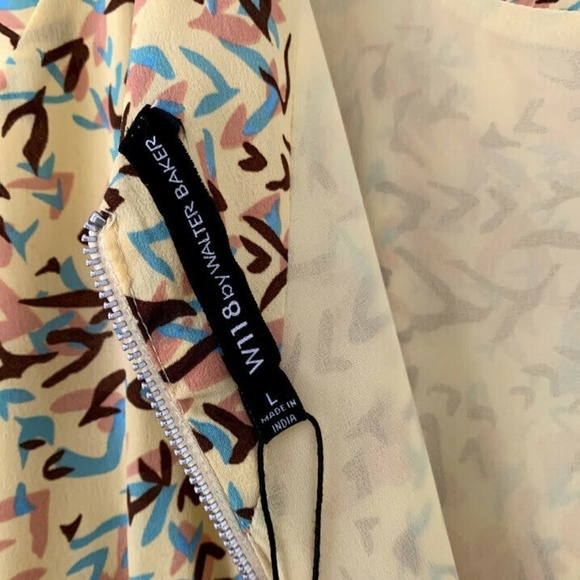 Walter Baker Ava Dress L Mockingbird Abstract - Picture 4 of 6